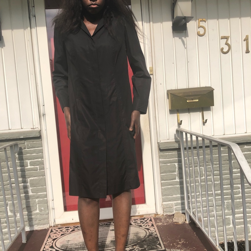 AKRIS | Cotton Poplin Black Midi Shirt Dre… - Picture 3 of 3